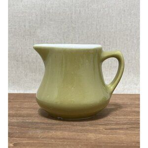 Vintage Homer Laughlin Best China Olive Green Creamer Has Chip On Base 3 Inch